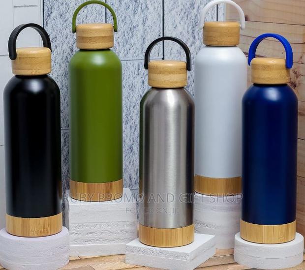Premium Bamboo Top Thermo Bottle