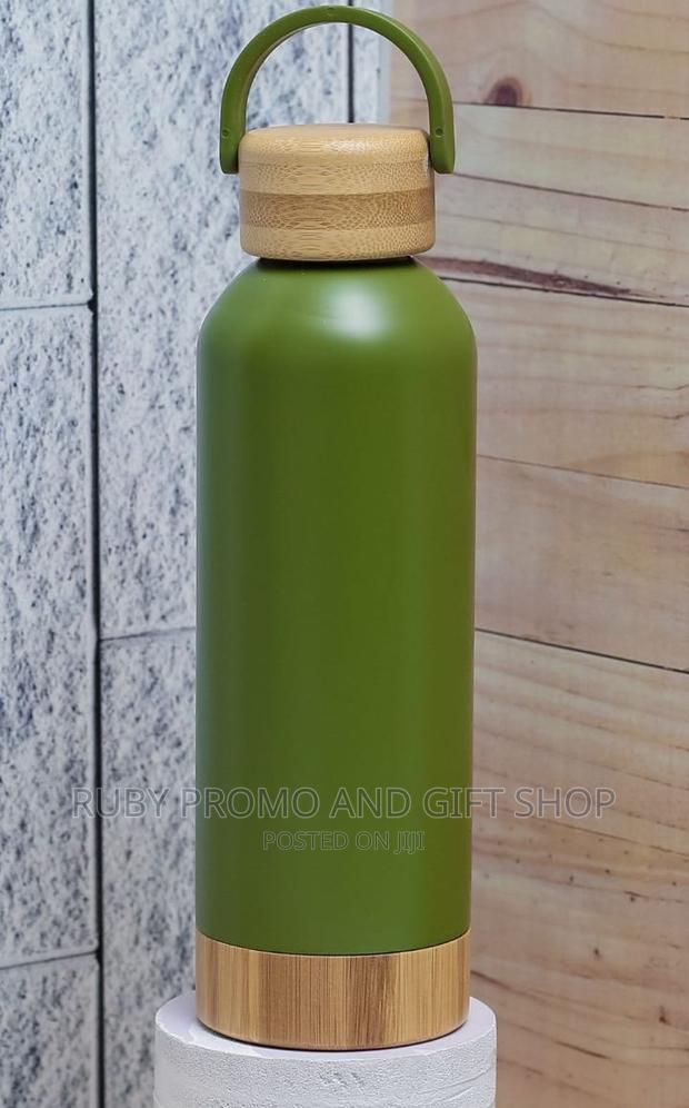 Premium Bamboo Top Thermo Bottle - thumbnail 5