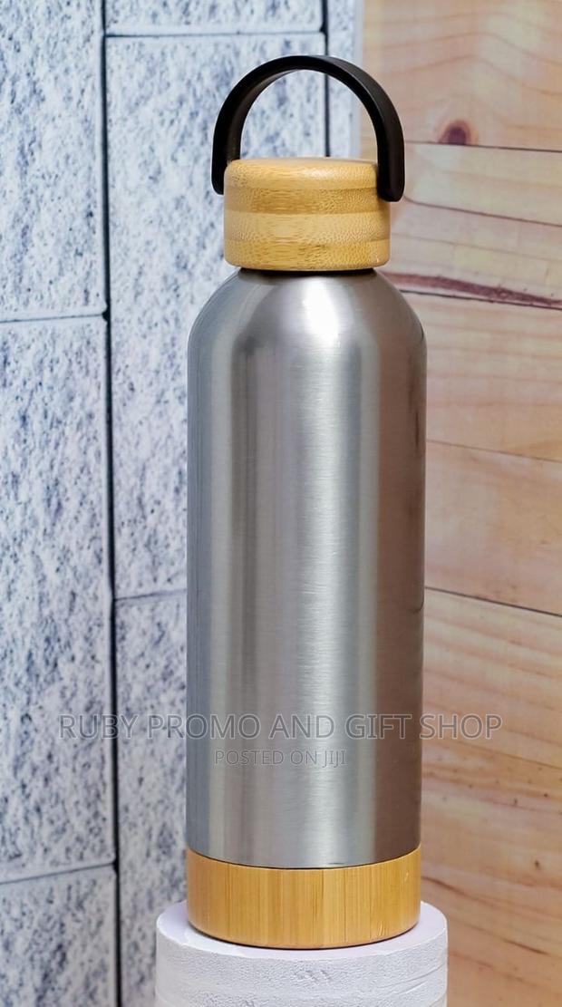 Premium Bamboo Top Thermo Bottle - thumbnail 6