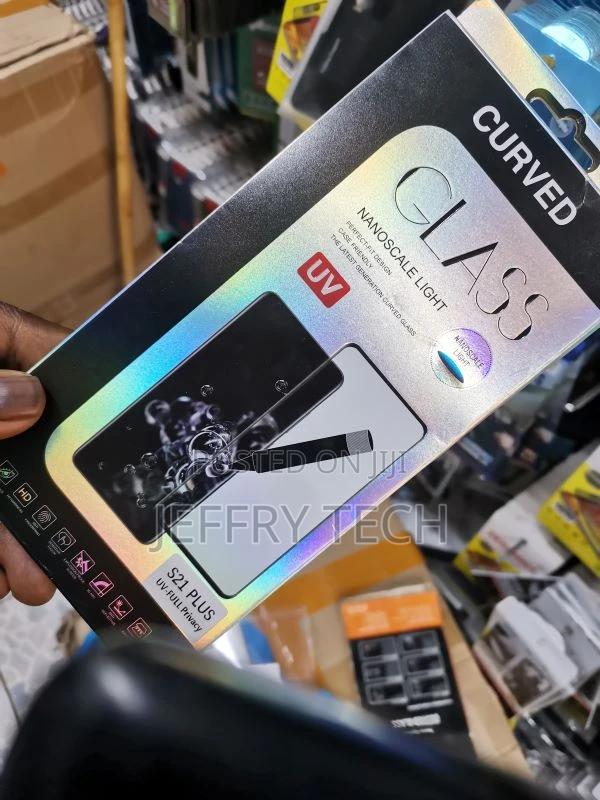 Samsung Galaxy S21 Plus UV Glue NANO Liquid Tempered Glass - thumbnail 3