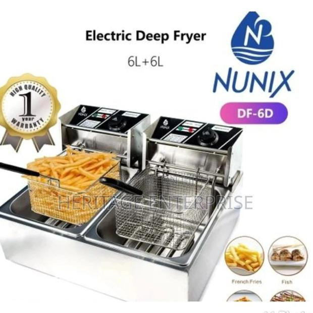 Double Deep Fryer 6+6 L Double Electric Deep Fryer