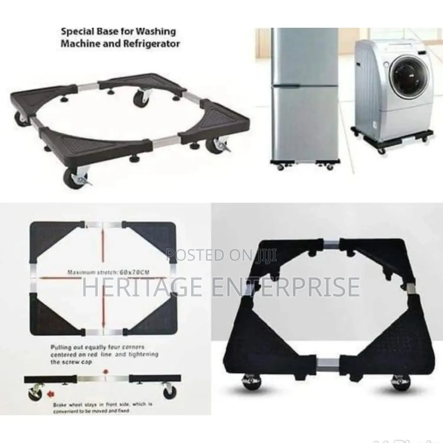 Adjustable Fridge/Washing Machine Stand