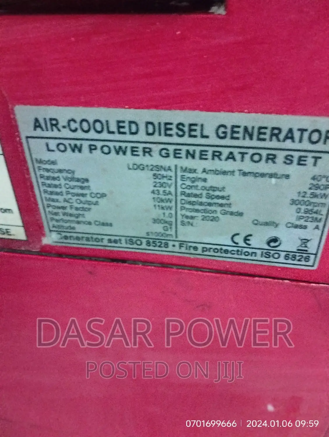 12kva Generator for Hire.
