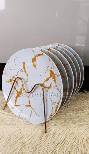 6 PCS Beautiful Ceramic Dinner Plates.