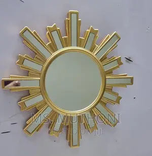 *25cm Sun Shape Gold or Silver Decor Mirror