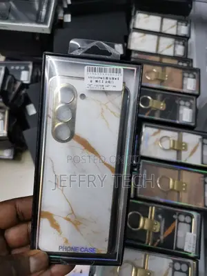 Marble Series Case for Samsung Galaxy Z Fold5 5G Grip Kickst