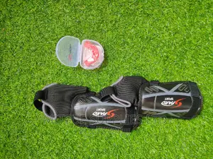 Junior Hockey Shin Guards With Ankle Protection+ Mouth Guard