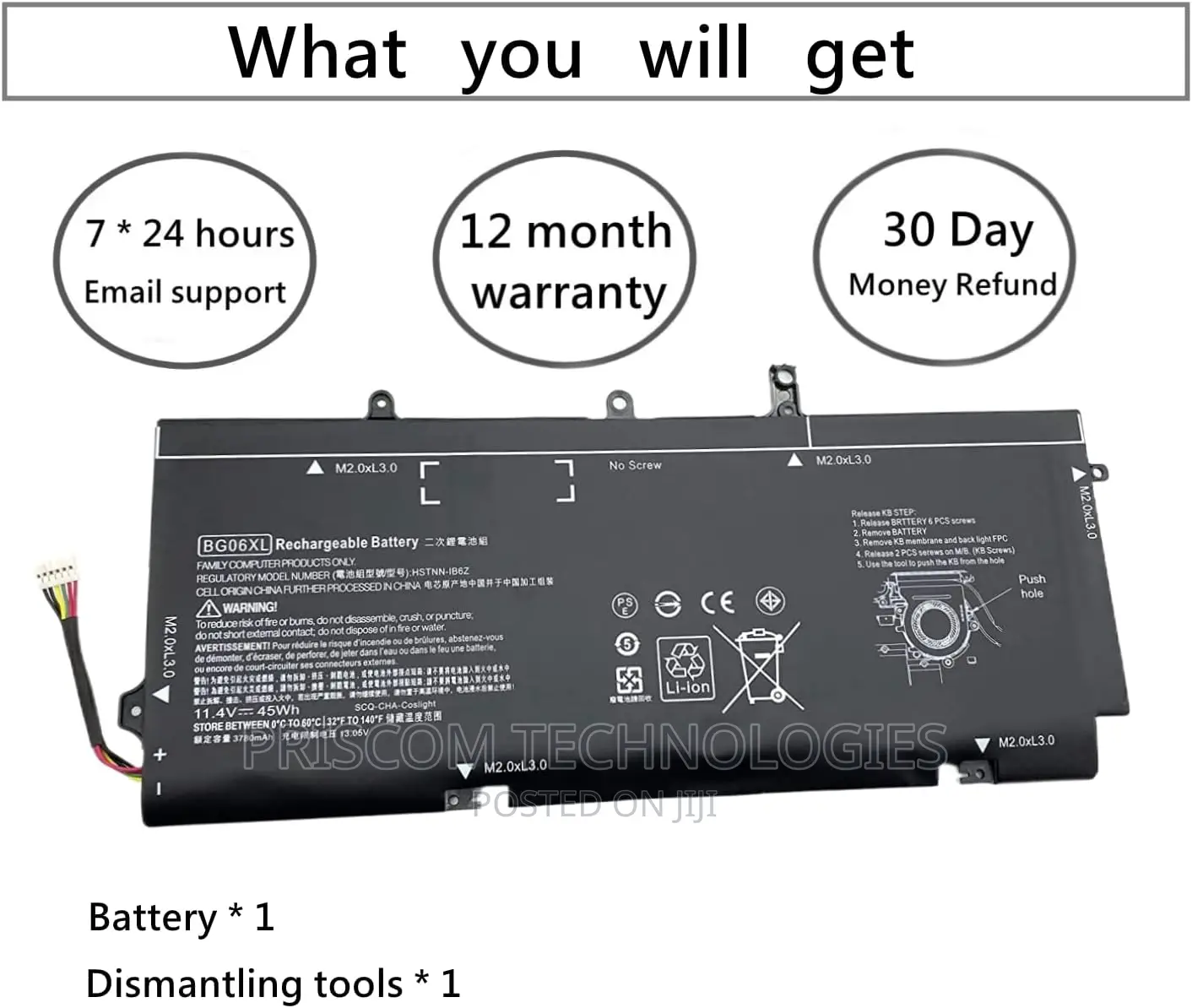 HP Elitebook 1040 G3 BG06XL Battery