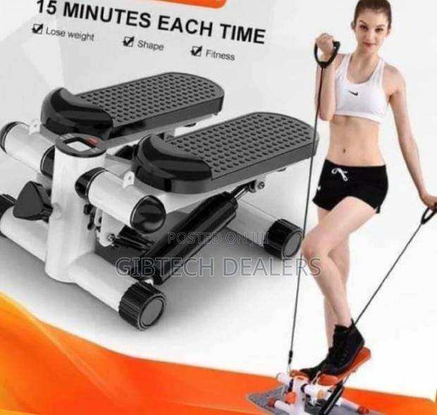 Mini Stepper With Resistance Bands - main view