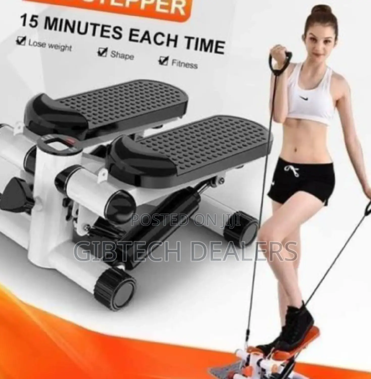 Mini Stepper With Resistance Bands/Stepping Machine