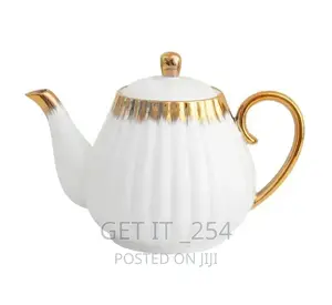 Gold Detail Kettle Porcelain