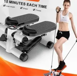 Mini Stepper With Resistance Bands for Exercise
