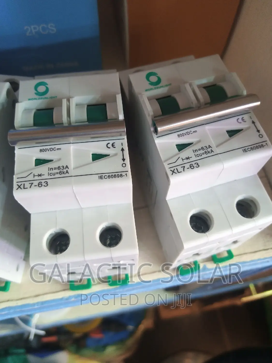 DC MCB 2pole 63A 800v