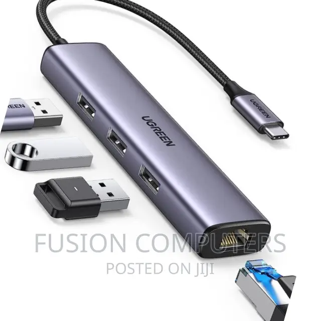 UGREEN Cm475usb-Ctousb3.0hub(3 Ports)+Gigabitethernet-