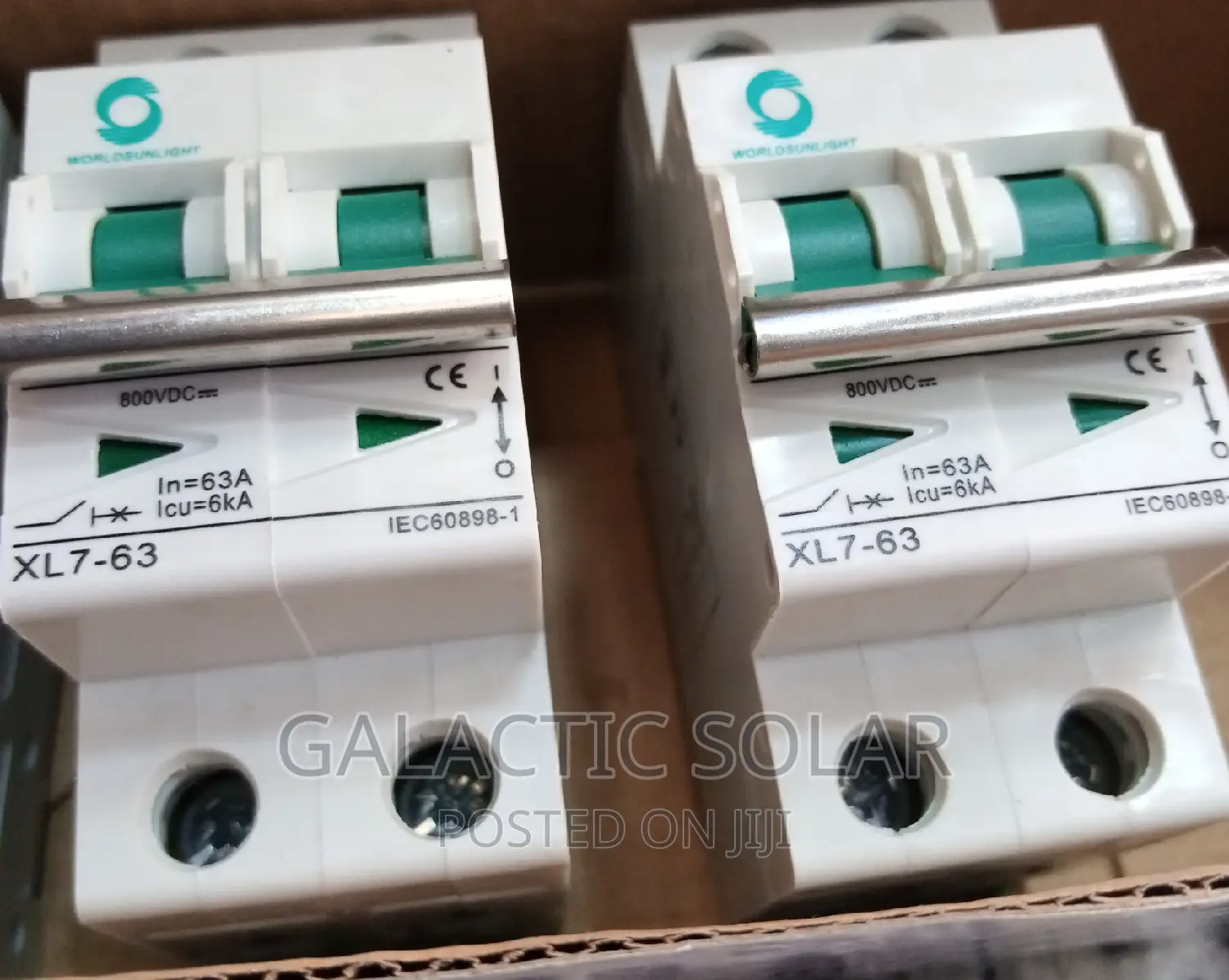 DC MCB 800v 63A 2pole