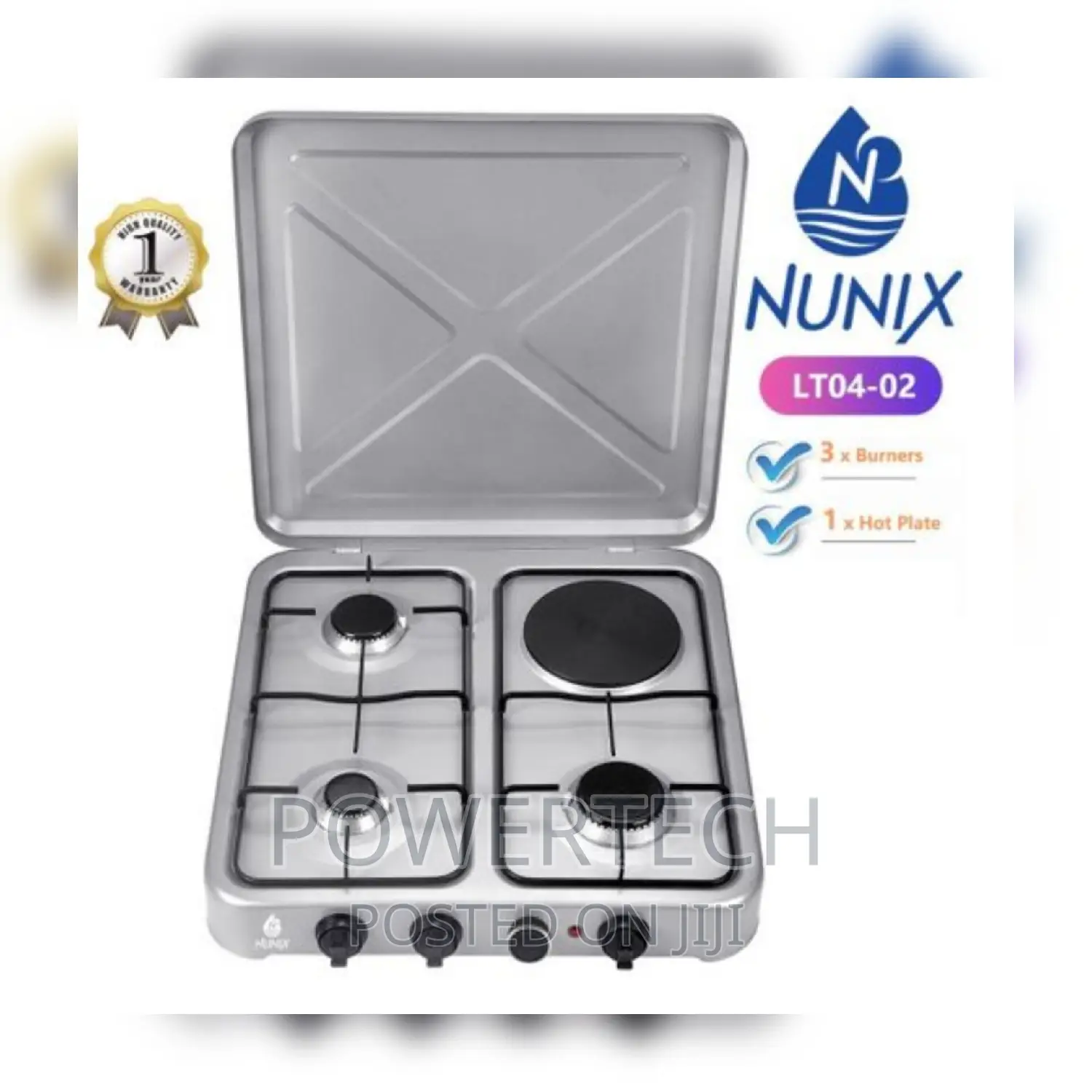 Nunix High Quality 3 +1 Electric and Gas Table Top Cooker.