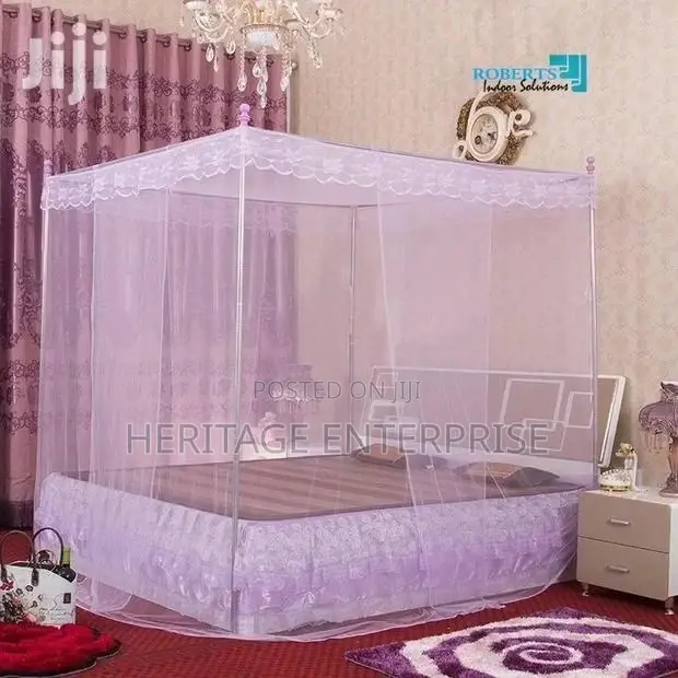 Four Metallic Stand Mosquito Net 4 by 6