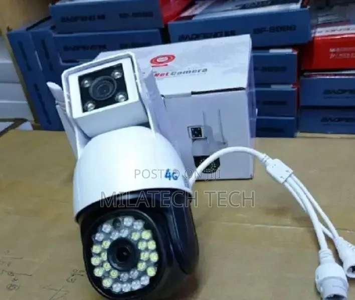 Dual Lens Security Camera V380 Pro Outdoor 4g PTZ Camera