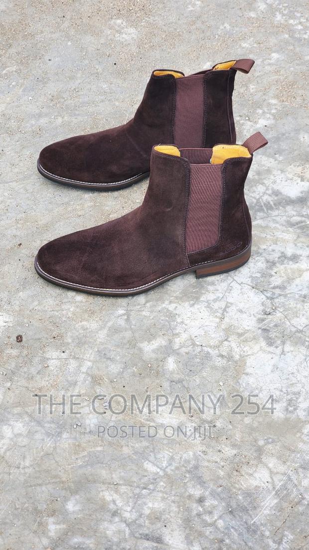 Classic Quality Sued Mens Official Causal Boots - main view