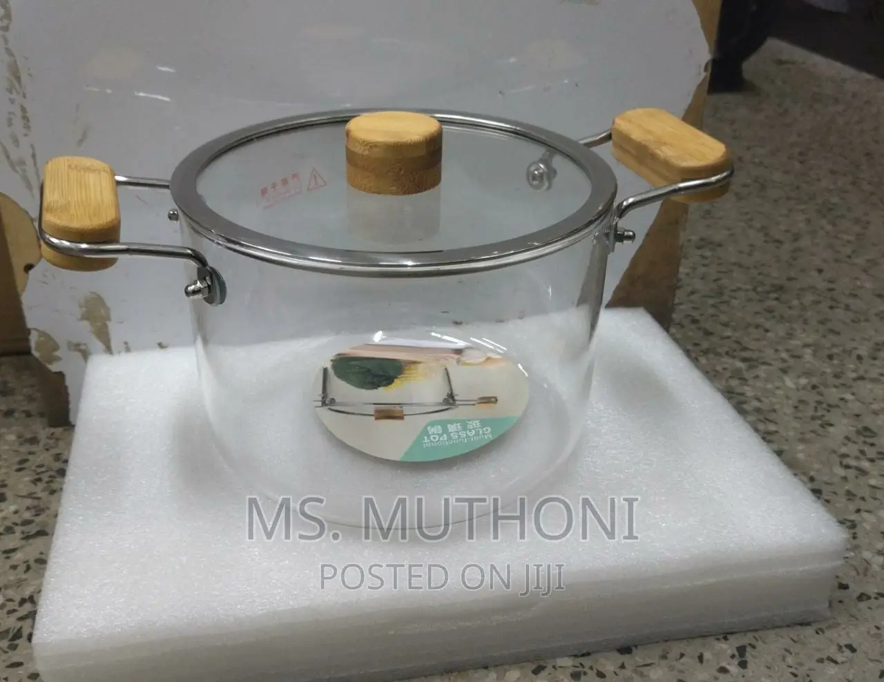 3.5 L HIGHLY HEAT RESISTANCE Borosilicate Cooking Pot
