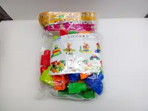 Big Plastic Building Blocks 
Assorted Shapes and Colours
