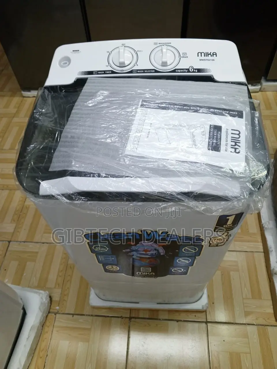 Mika 6kg Single Tub Washing Machine Available
