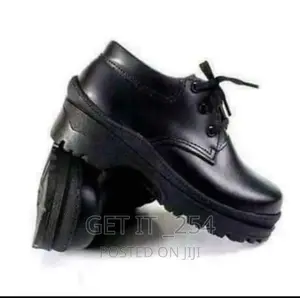 Lace Leather School Shoe