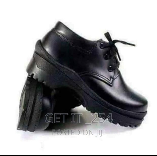 Lace Leather School Shoe - thumbnail 3