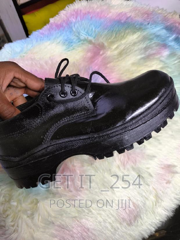 Lace Leather School Shoe - thumbnail 4