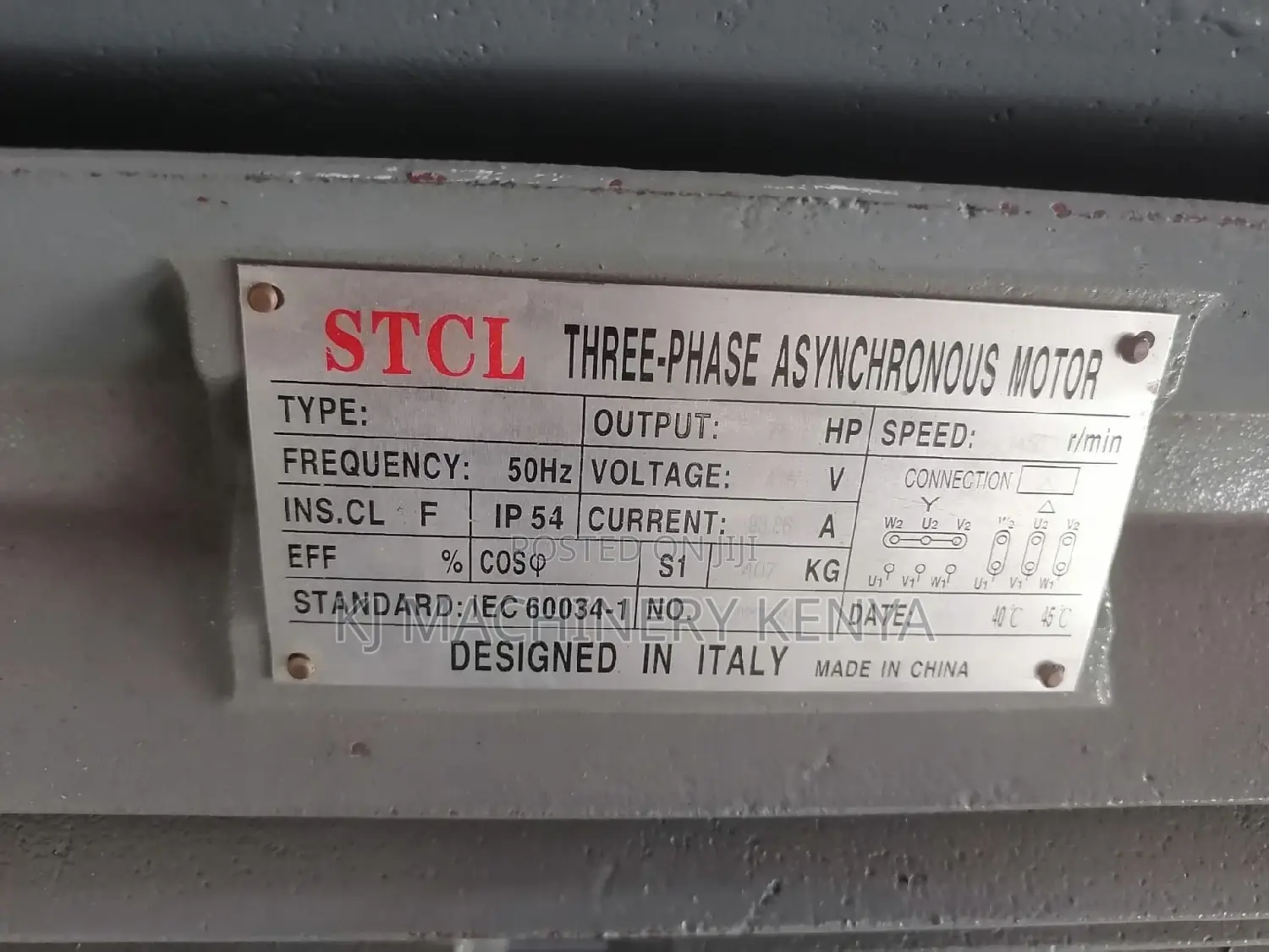 75 Horse Power 3 Phase Motor -1450 RPM STCL Italy Brand
