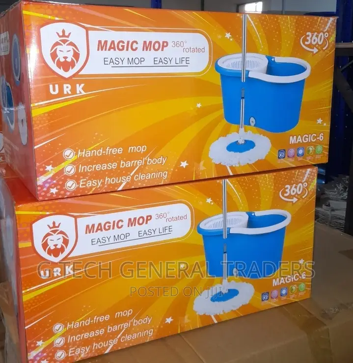 Magic Rotatable 3600 Spin Mop With Two Spin Brushes