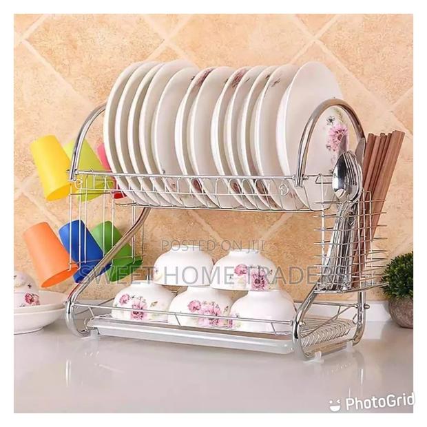 2 Tier Dish Rack Stainless Steel, - main view