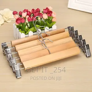 6pcs Set Wooden Hangers With Clips
🏷 Size:*14"/28cm