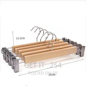 6pcs Set Wooden Hangers With Clips
🏷 Size:*14"/28cm