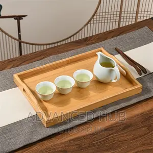 3pc Wooden Bamboo Tray