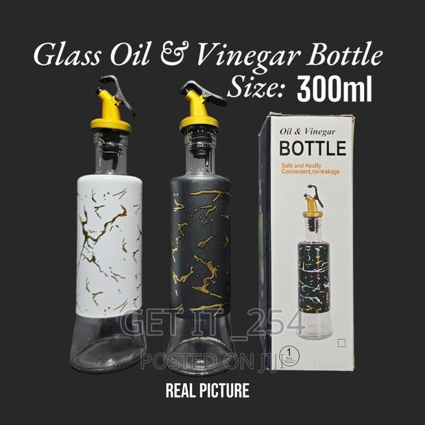 Glass Oil & Vinegar Bottle 300ml Per Piece