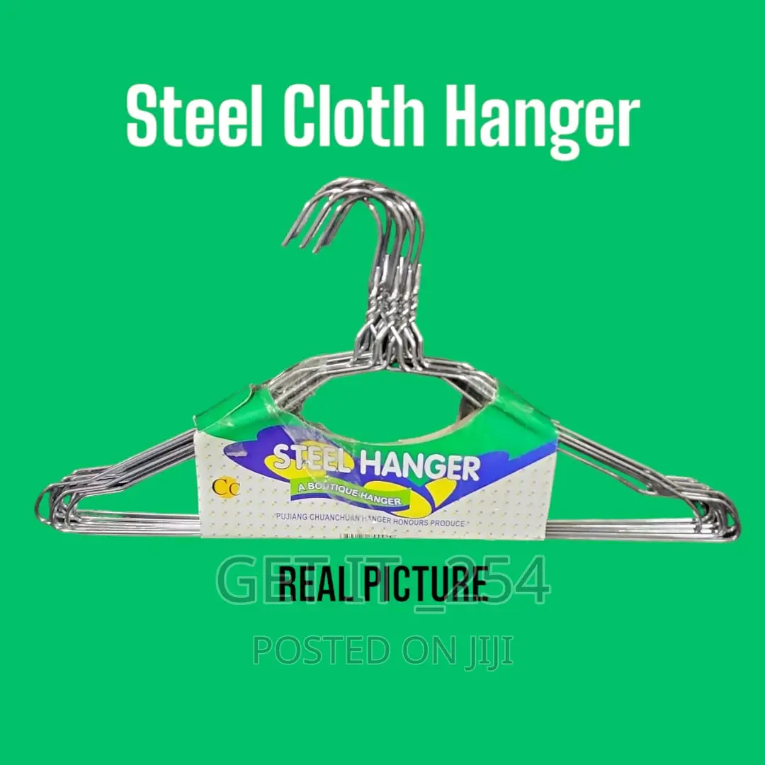 Stainless Steel Cloth Hanger 10pcs 

Per Set.