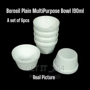 165600 Borosil  Plain Multipurpose Bowl 
 A Set Of 6pcs.