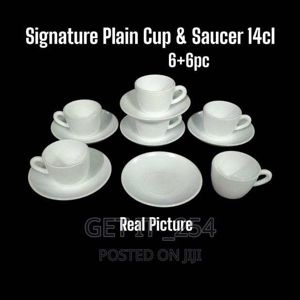 Signature Plain Cup & Saucer 22cl 6+6pcs