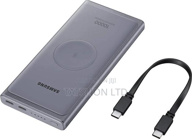 Samsung 25W Grey Dual USB C Wireless Battery Pack 10000 Mah - main view
