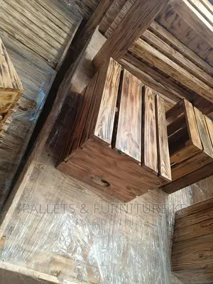Pine Box/Crate/Box/Cylinder 067
