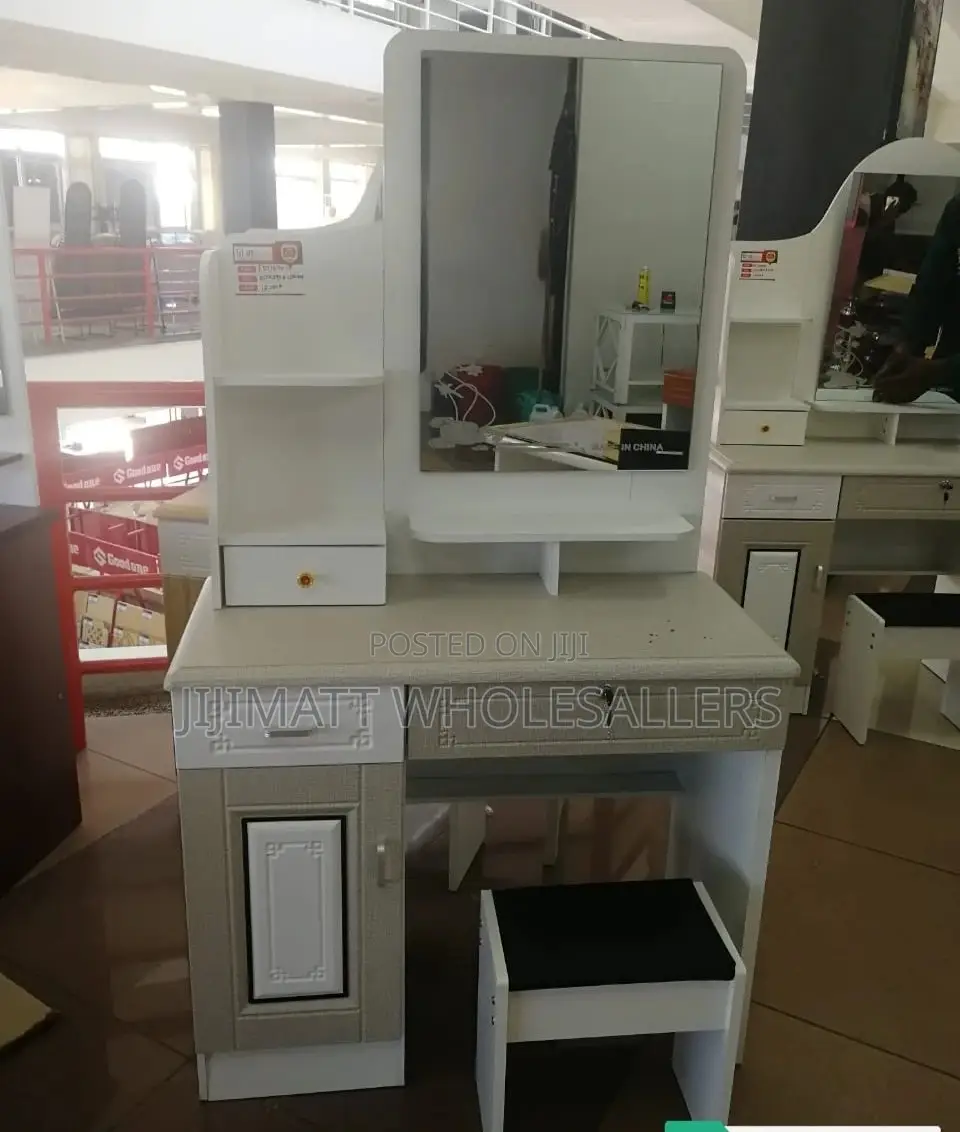 Dressing Table, Modern Dressing Table With Fixed Mirror