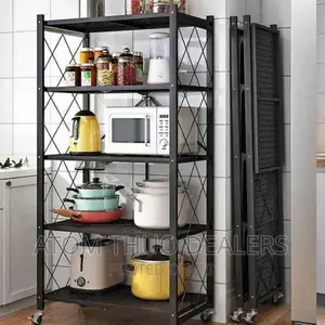 Five Layer Foldable Kitchen Rack.Restocked