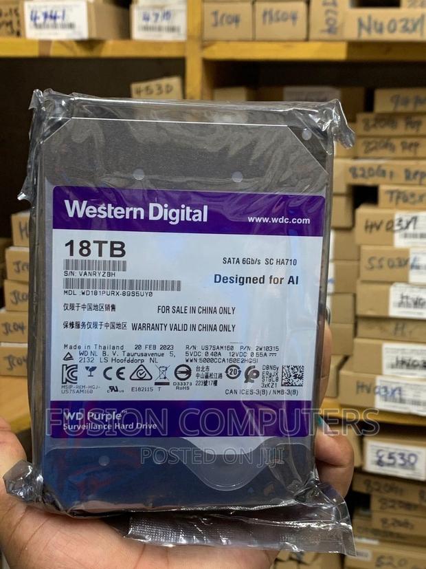 18TB WD Purple Surveillance Hard Disk - main view