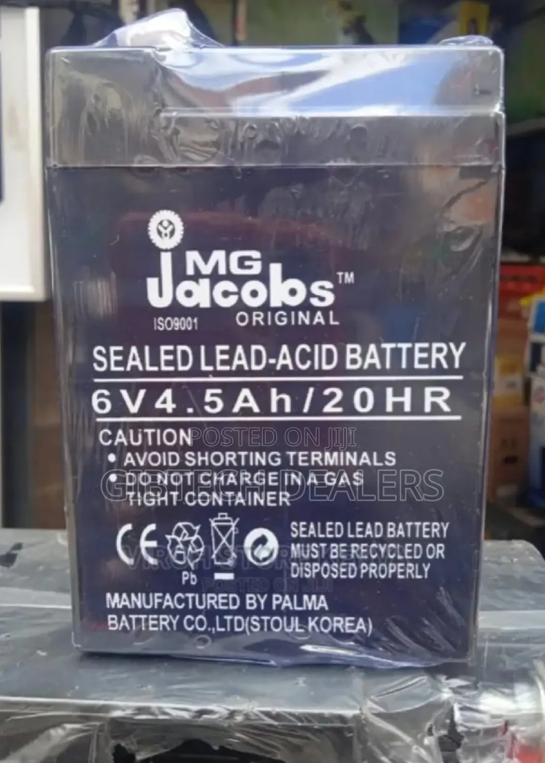 Quality 4.4ah 6v Jacobs Battery
