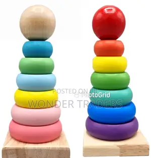 Wooden Rainbow Tower Wooden Rainbow Tower