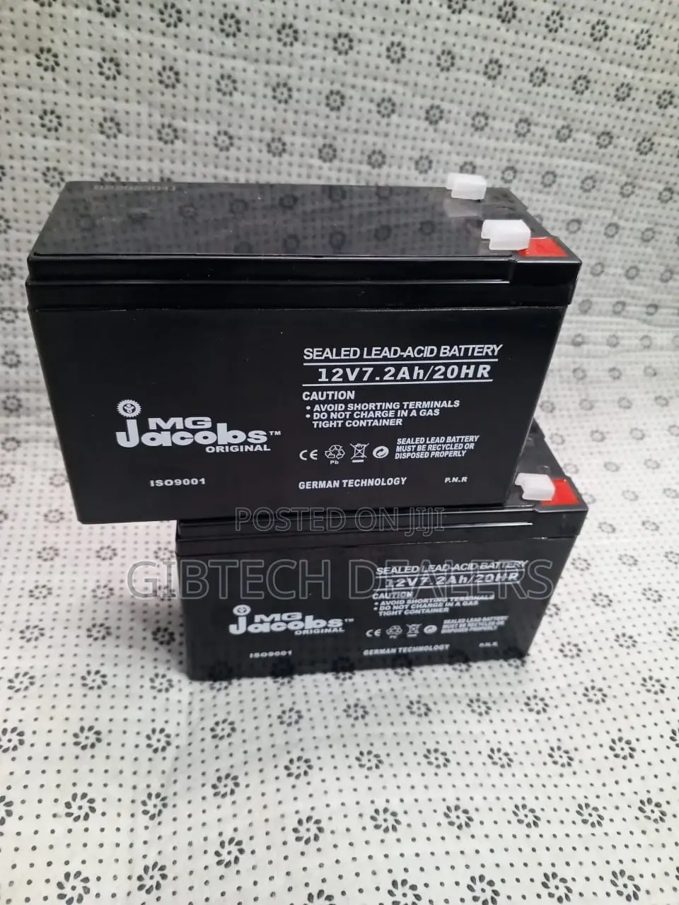 *Jacobs MG UPS Battery 12V 7.2ah