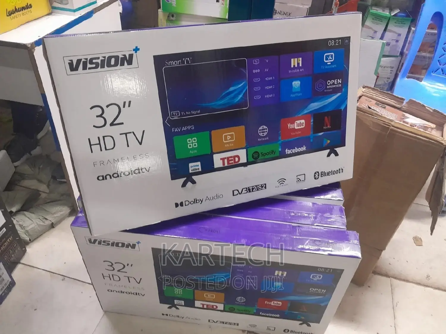 Vision Plus 32" Smart Android Frameless Tv