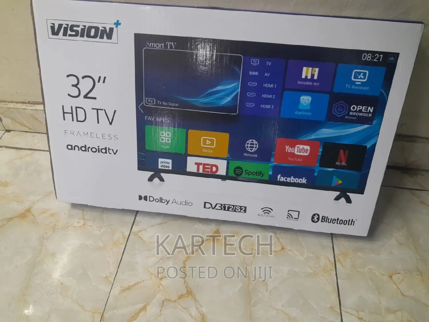 32" Inch Vision Plus Smart Android Frameless Tv
