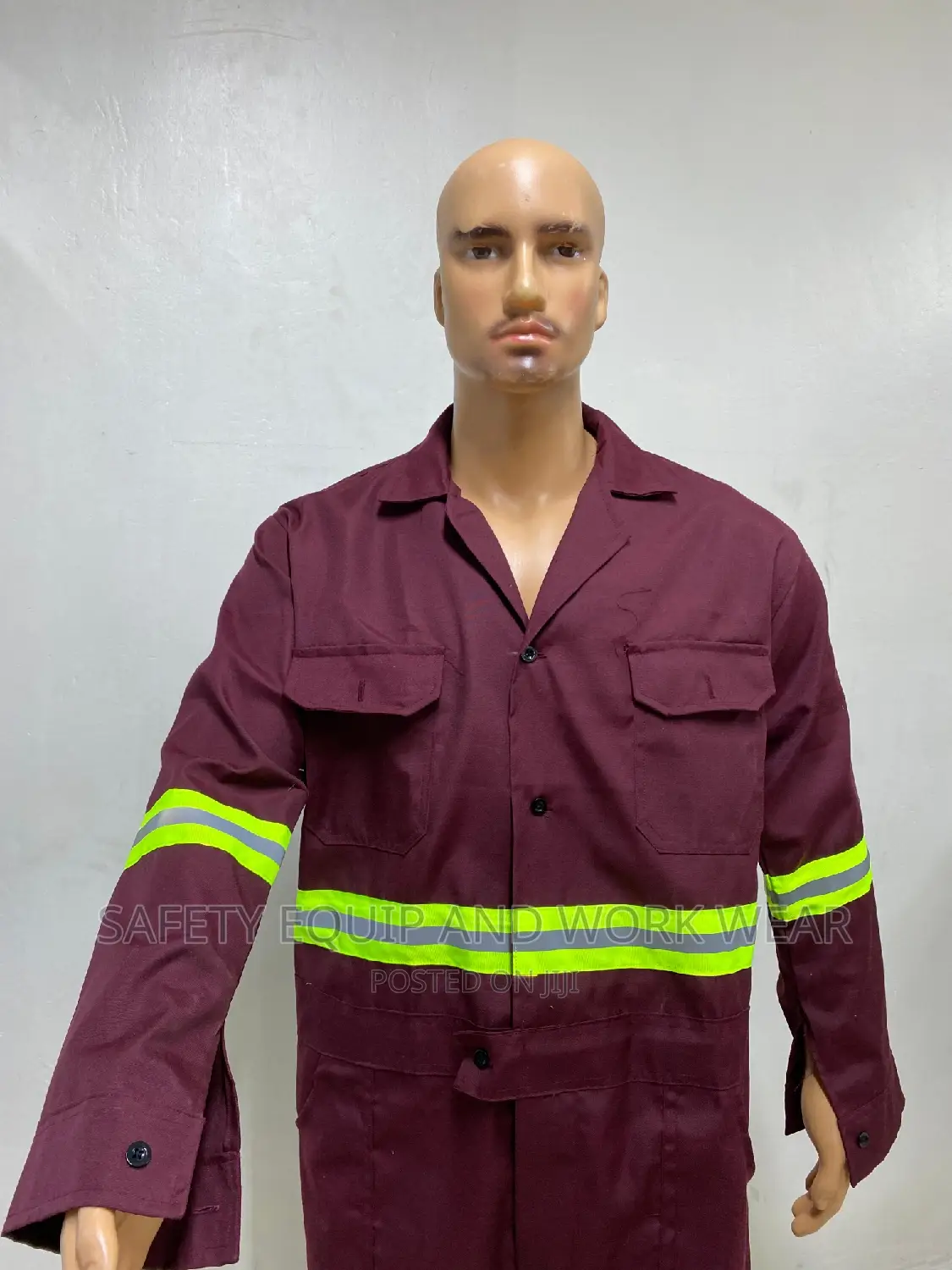 Maroon Safety Overall